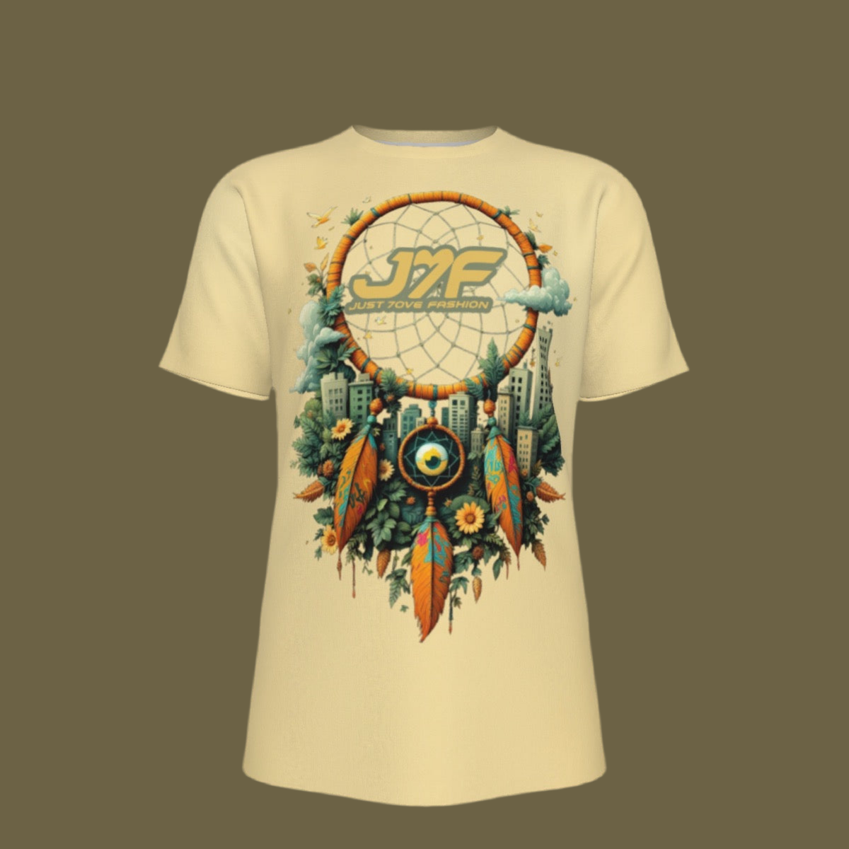 All-Over Print Men's O-Neck T-Shirt | 190GSM Cotton