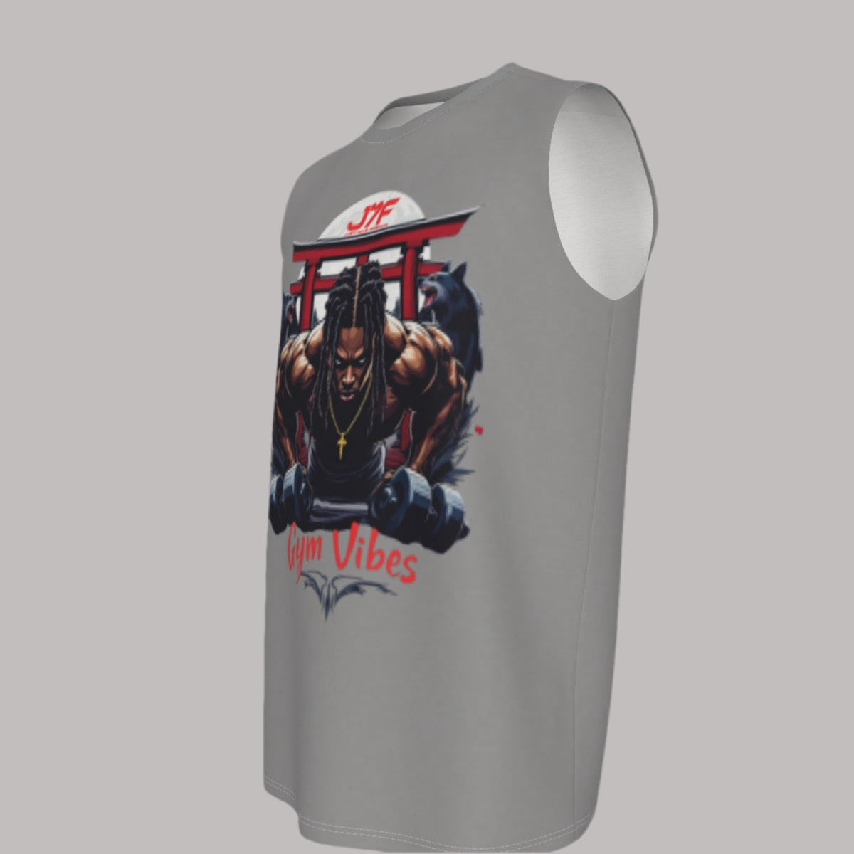 All-Over Print Men's O-neck Tank Top | 190GSM Cotton
