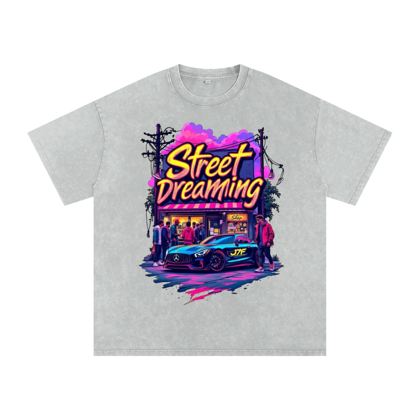 Acid Wash Oversize T-Shirt - 250 GSM