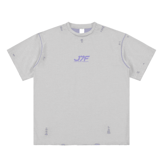 Hand-frayed Reversible T-shirt
