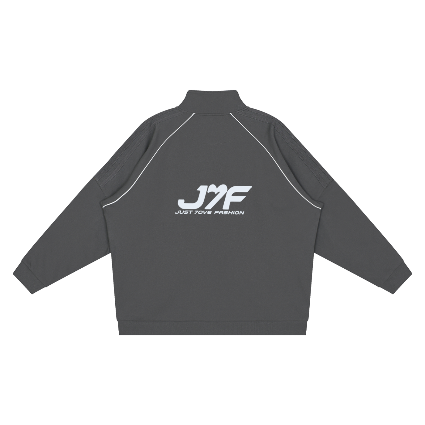 Reflection Striped Raglan Sleeve  Jacket