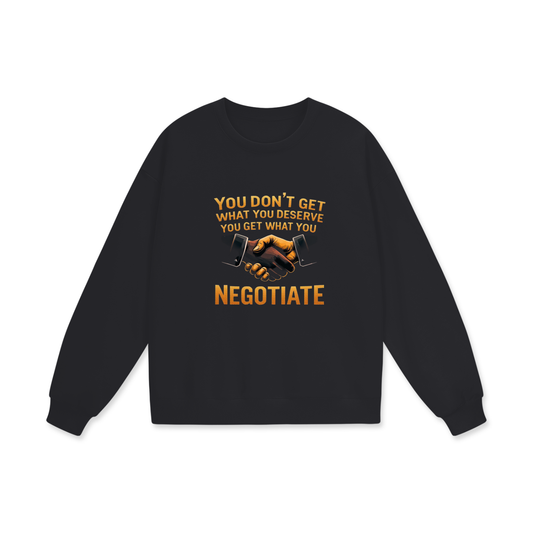Streetwear Unisex Heavyweight Drop Shoulder Oversized Fleece Sweatshirt