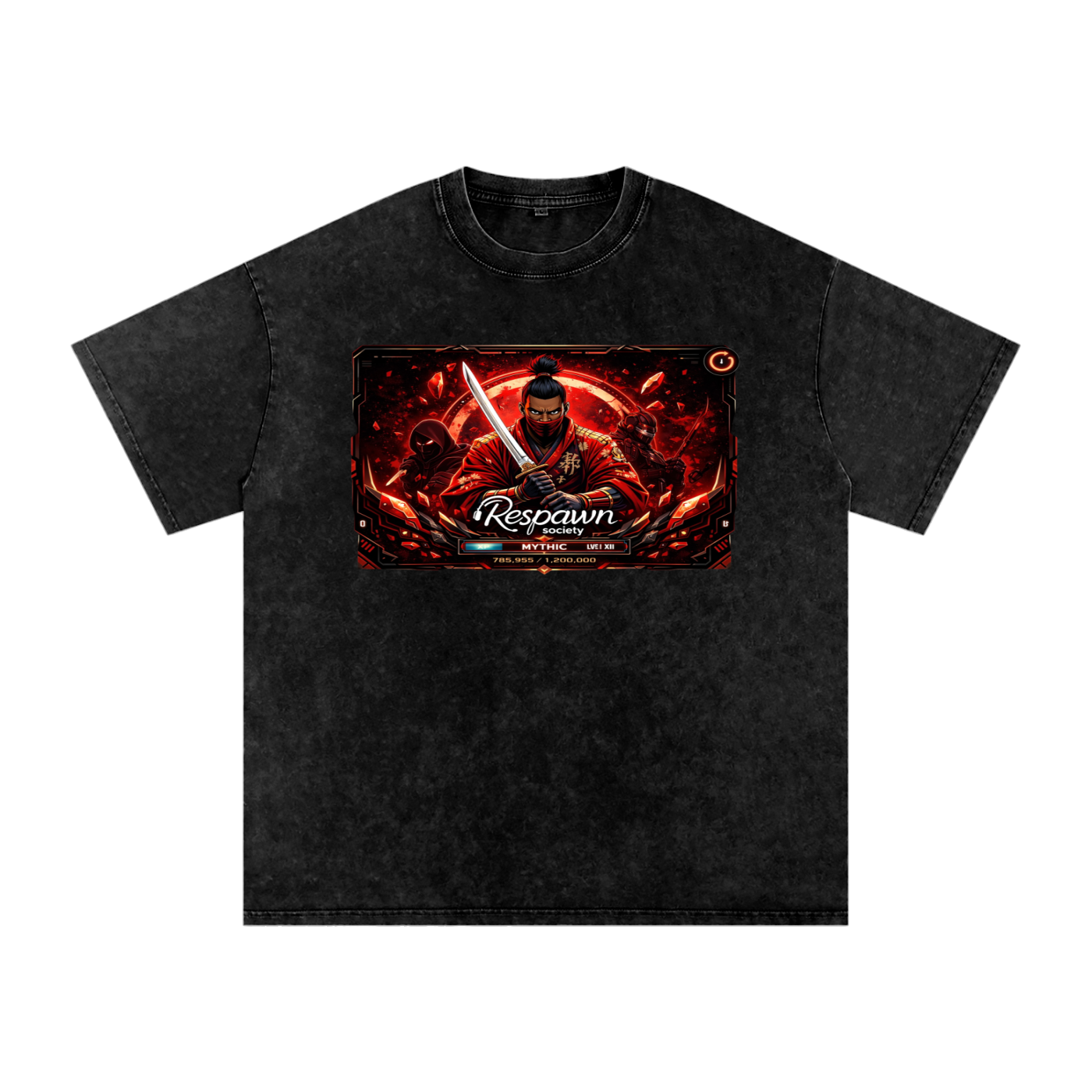 Snow Washed Oversized Cotton T-Shirt