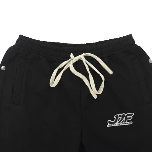 Front Design Simple Print Men's On Design Side Opening Pants