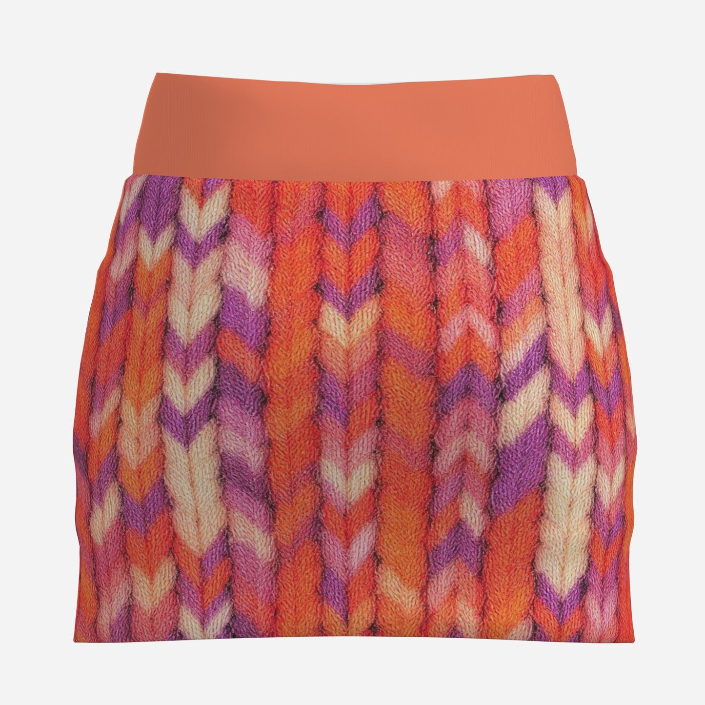 All-Over Print Women's Tennis Golf Skirt with Inner Shorts & Pocket