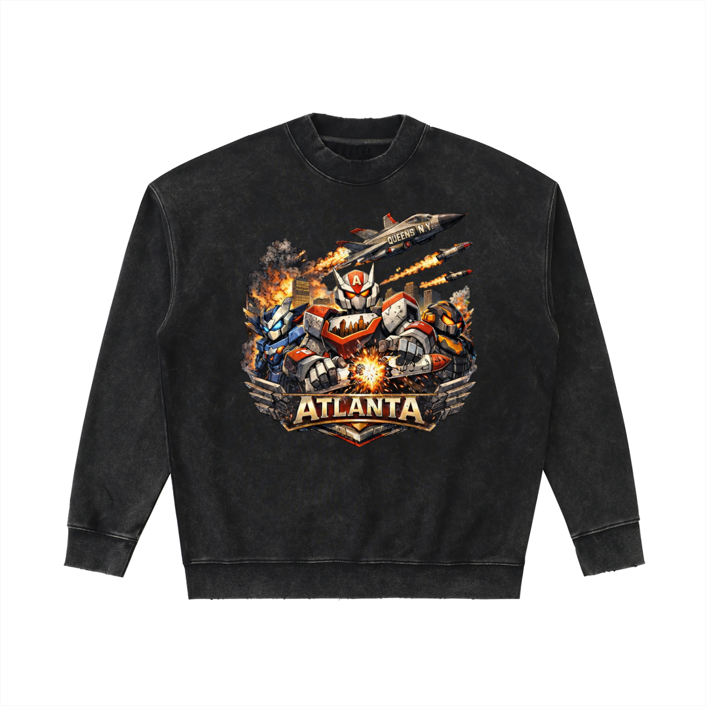 Drop Shoulder Crewneck Sweatshirt