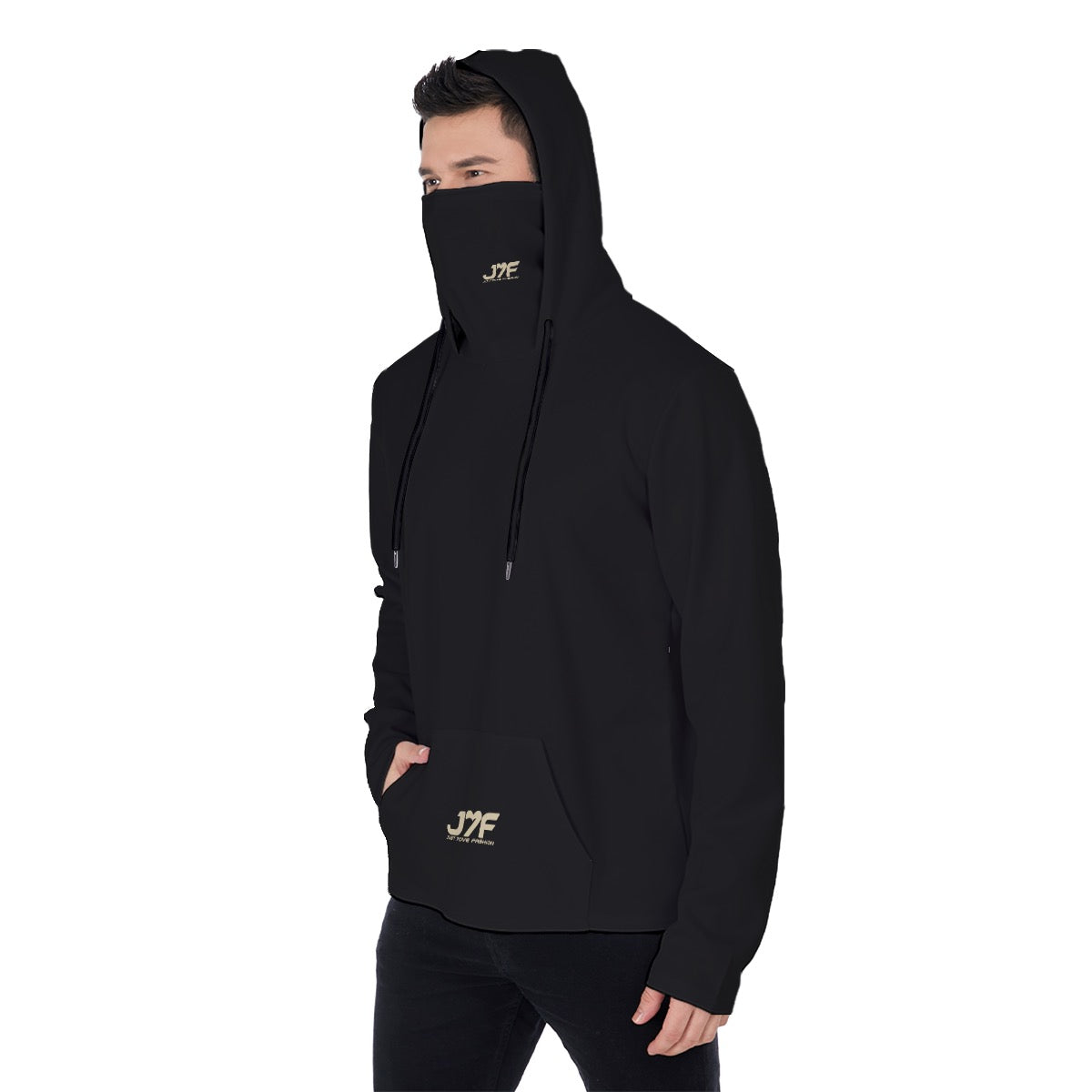 All-Over Print Men's Pullover Hoodie With Mask