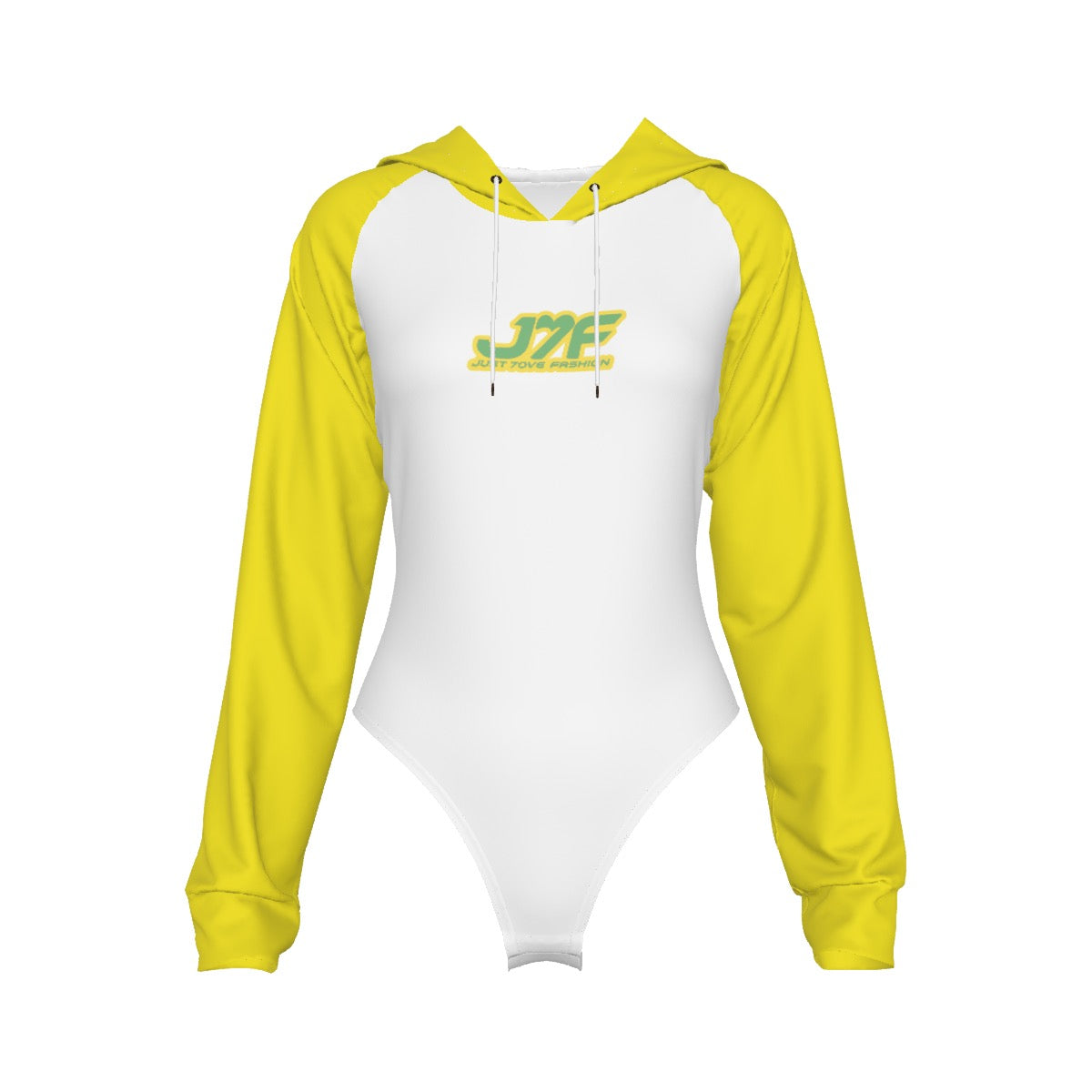 All-Over Print Women's Raglan Sleeve Hooded Bodysuit