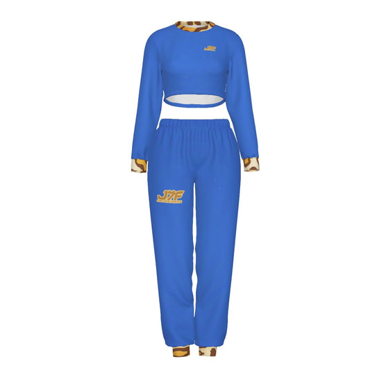 Women's Crop Sweatshirt Suit
