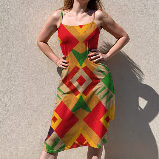 .. Women's sleeveless suspender dress