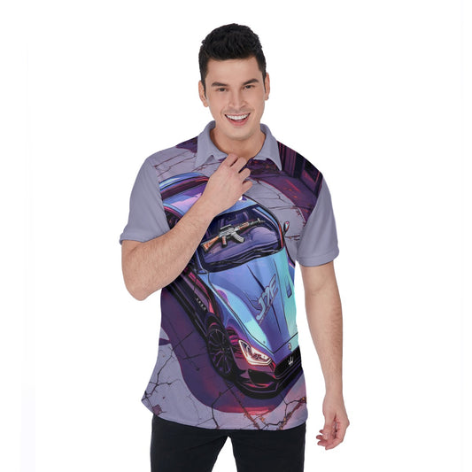 All-Over Print Men's Polo Shirt