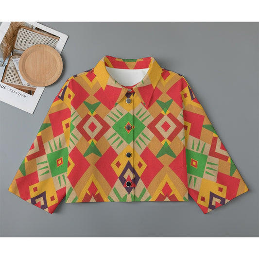 Women's Cropped Jacket | 245GSM Cotton