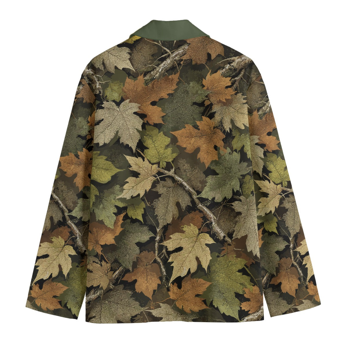 All-Over Print Men's Casual Flat Lapel Collar Blazer | 245GSM Cotton