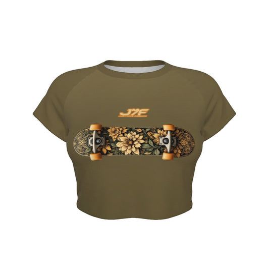 Women's Raglan Cropped T-shirt
