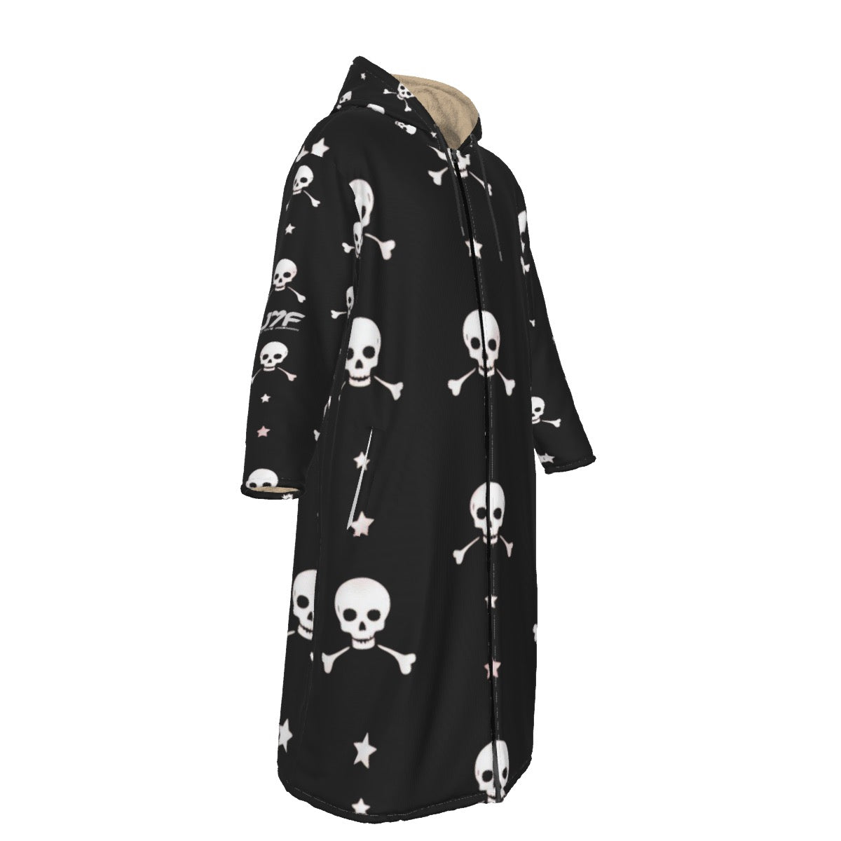 Men's Long Fleece Zip Up Windbreaker