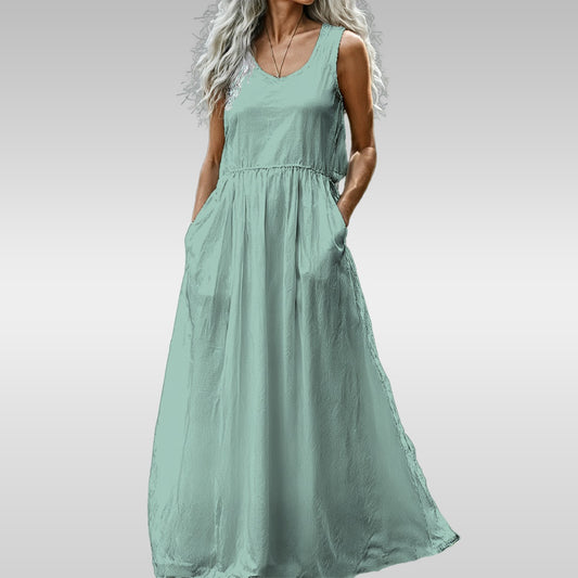 All-Over Print Women’s Sleeveless Maxi Dress