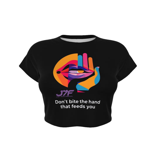 All-Over Print Women's Raglan Cropped T-shirt