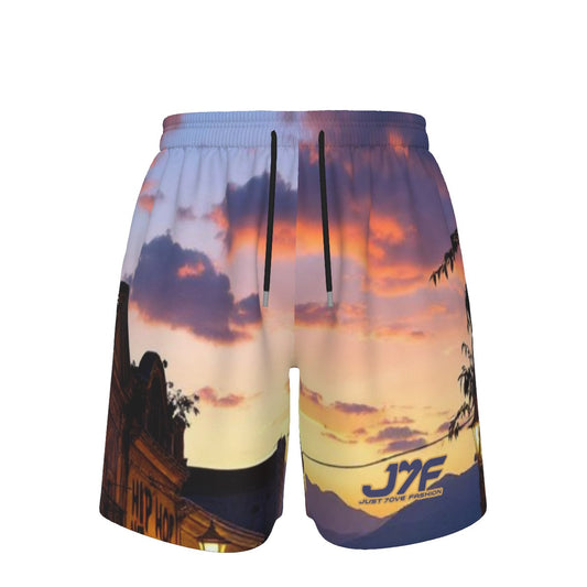 All-Over Print Men's Sports Short | 115GSM Cotton poplin