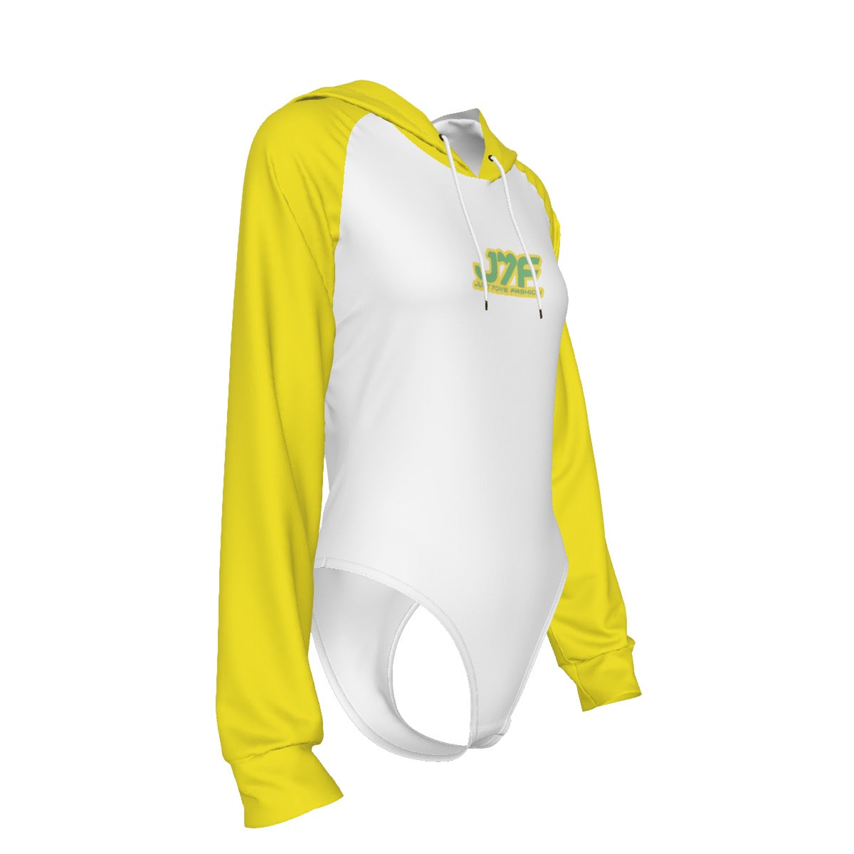 All-Over Print Women's Raglan Sleeve Hooded Bodysuit