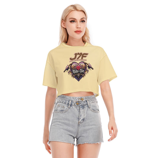 All-Over Print Women's Cropped T-shirt | 190GSM Cotton