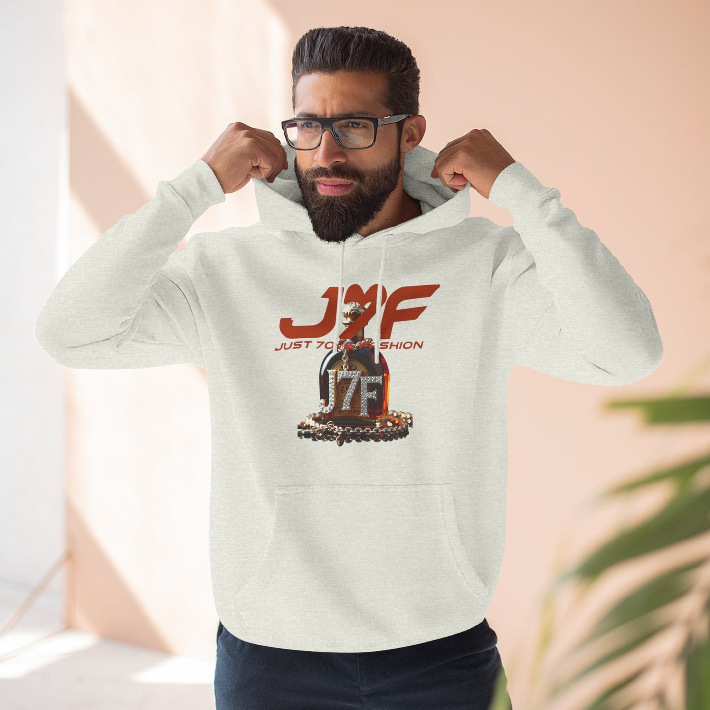 Three-Panel Fleece Hoodie