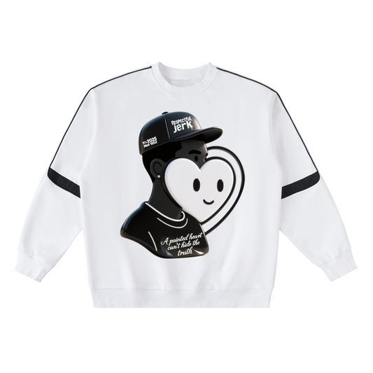 Oversized Crewneck Taped Sweatshirt