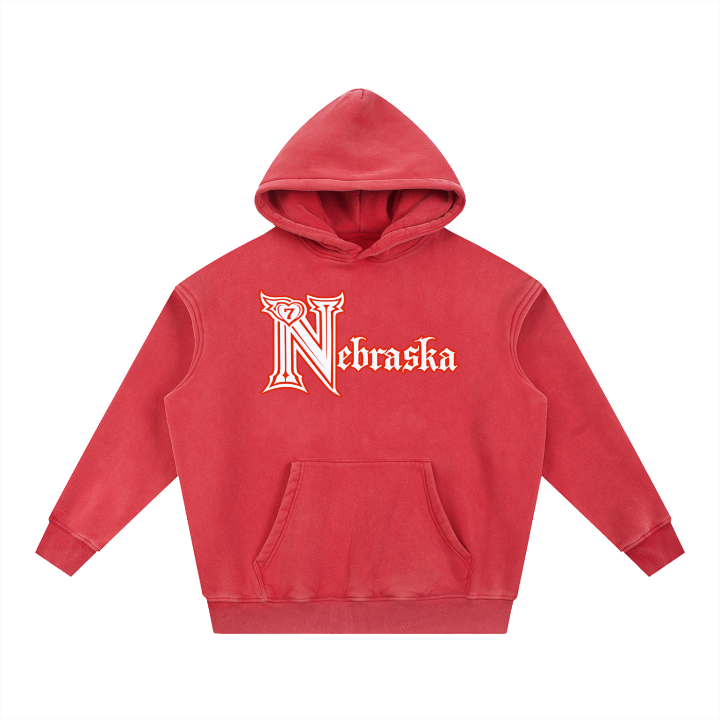 Snow Wash Fleece Oversize Hoodie
