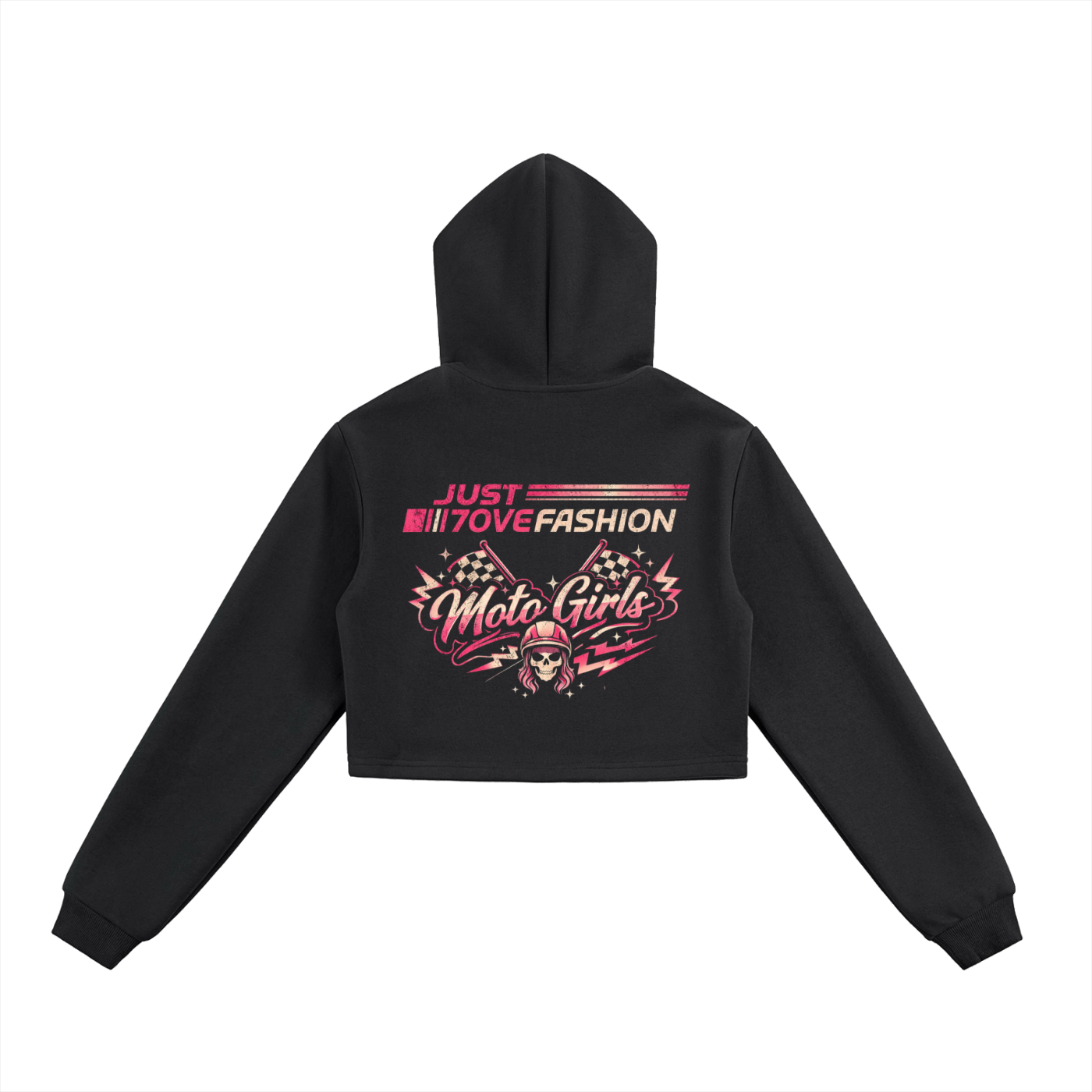Essential Cropped Zip-Up Hoodie