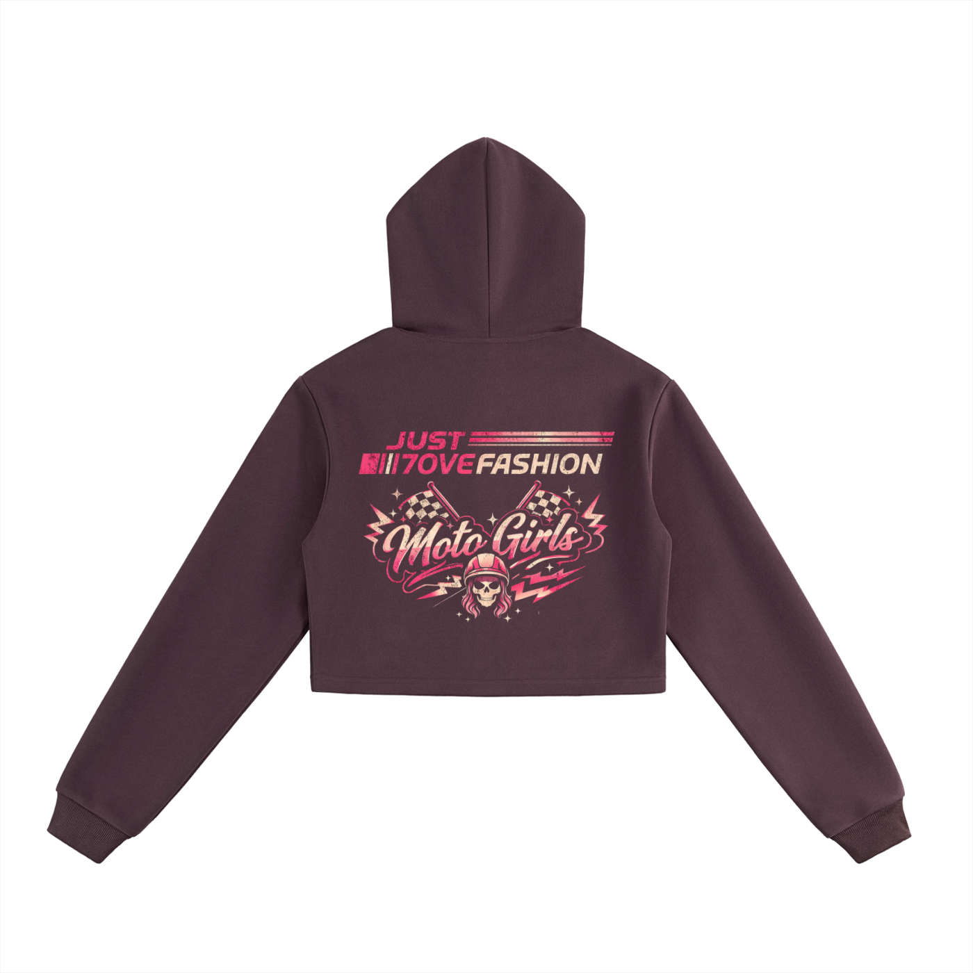 Essential Cropped Zip-Up Hoodie