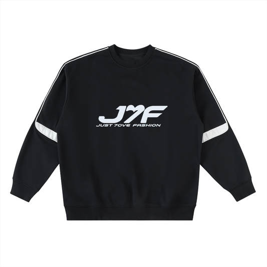 Oversized Crewneck Taped Sweatshirt