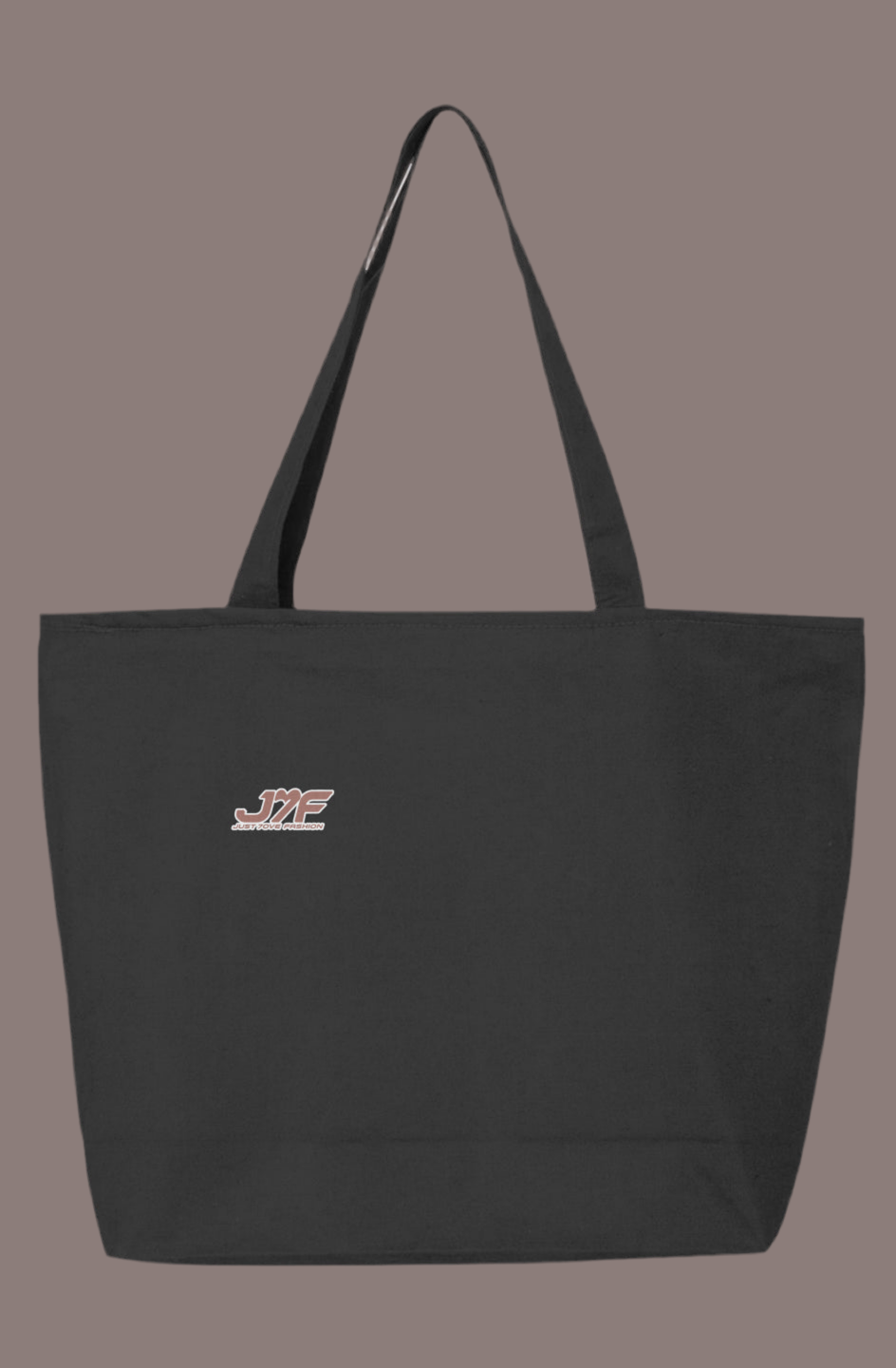 Embroidered logo tote bag