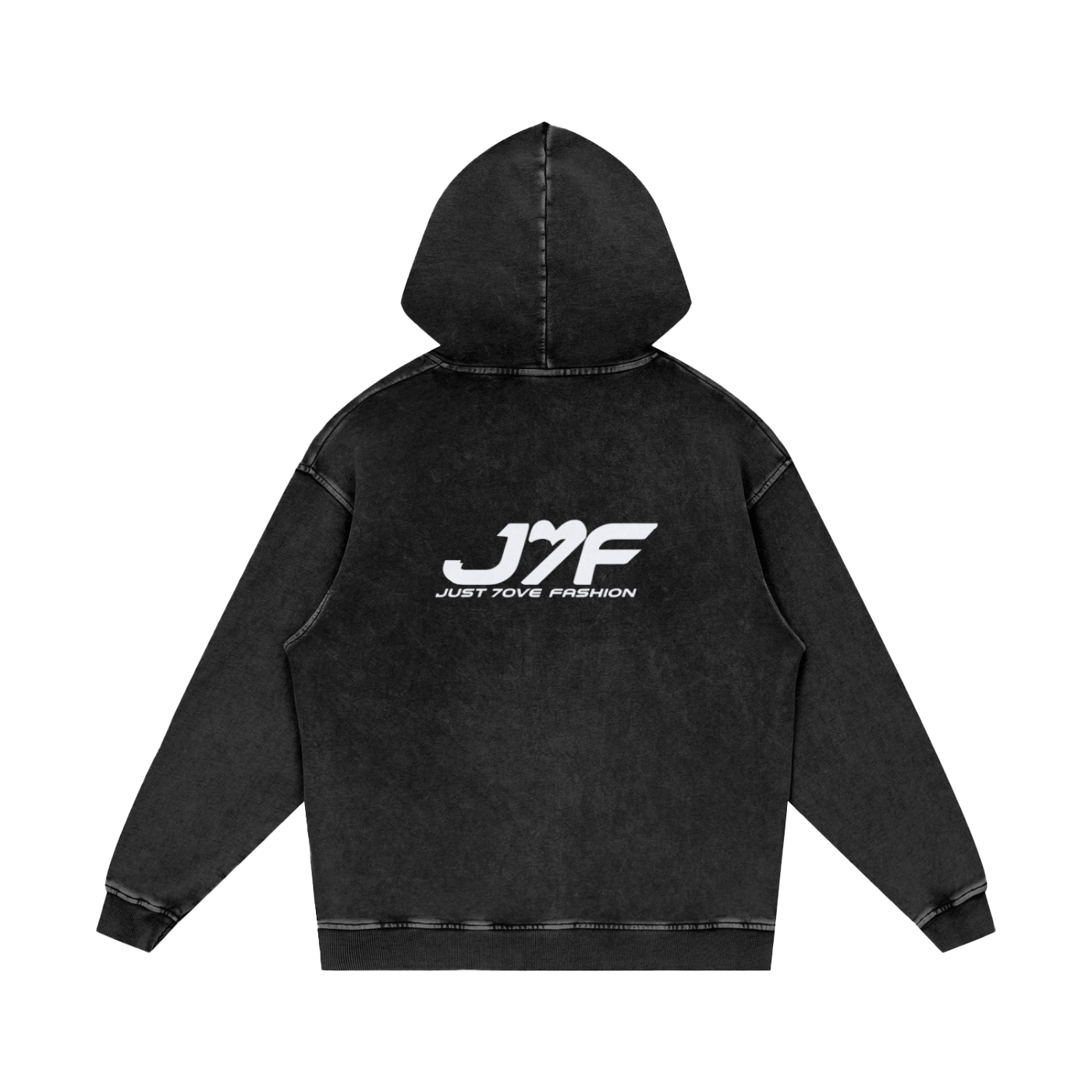 Snow Washed Loose Cotton Hoodie