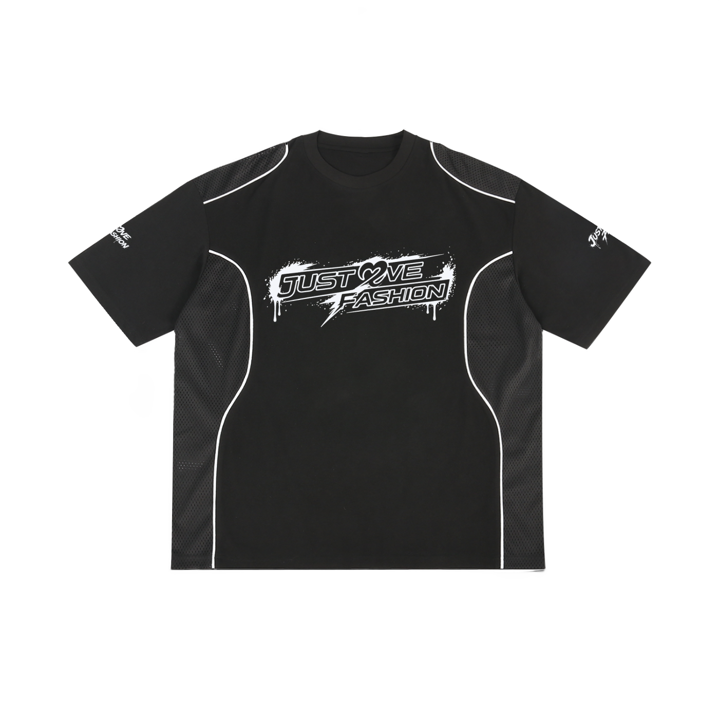 Contrast Piped Panel T-Shirt