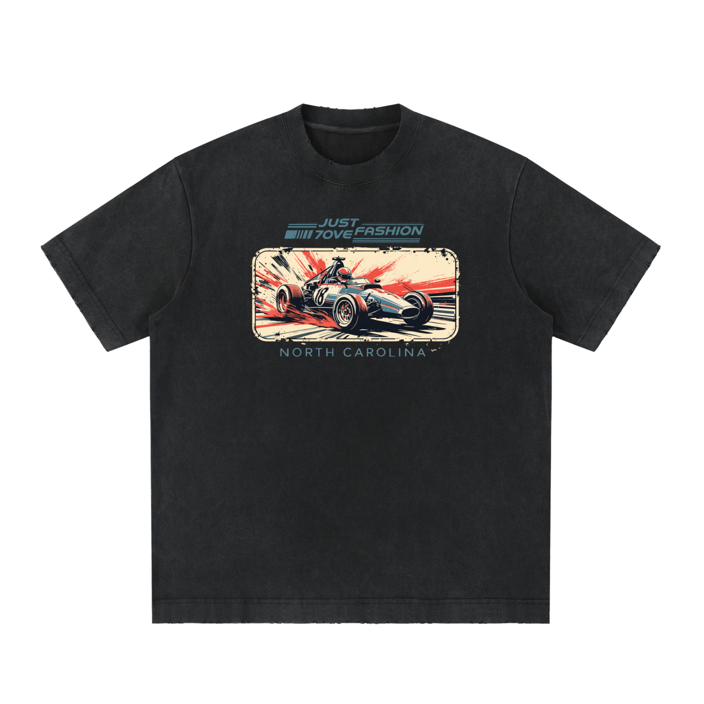 Heavyweight Vintage Washed Frayed T-Shirt