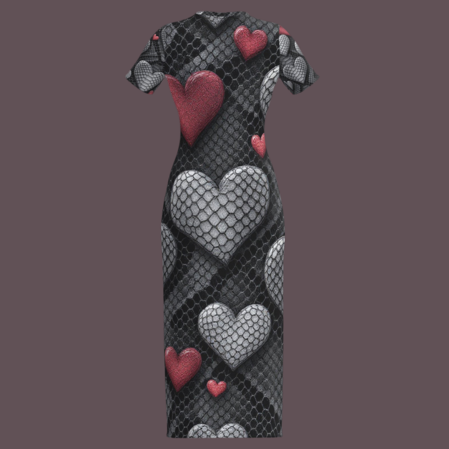 Women's O Neck Slim T-shirt Long Dress
