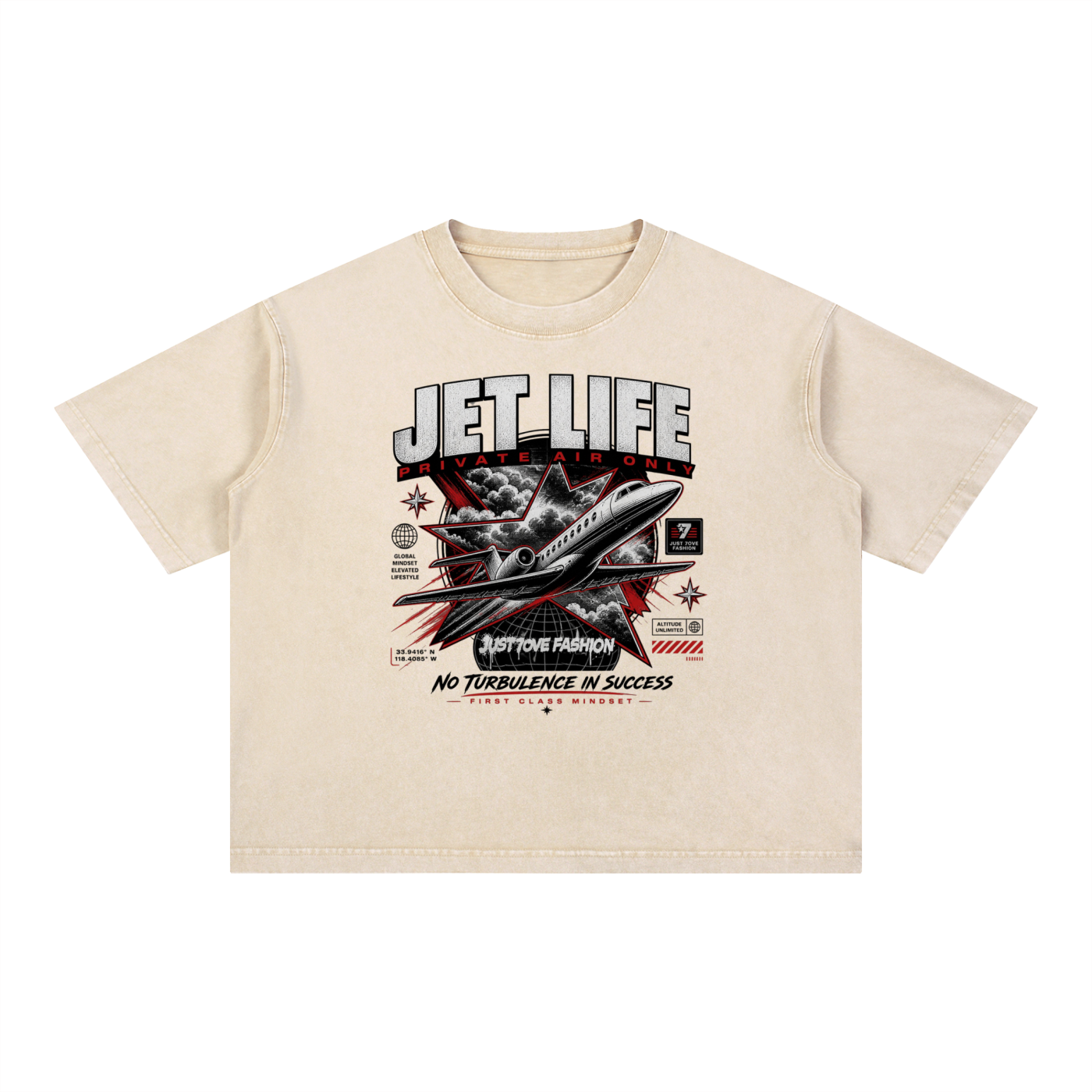 Mineral Wash Boxy Cotton T-Shirt