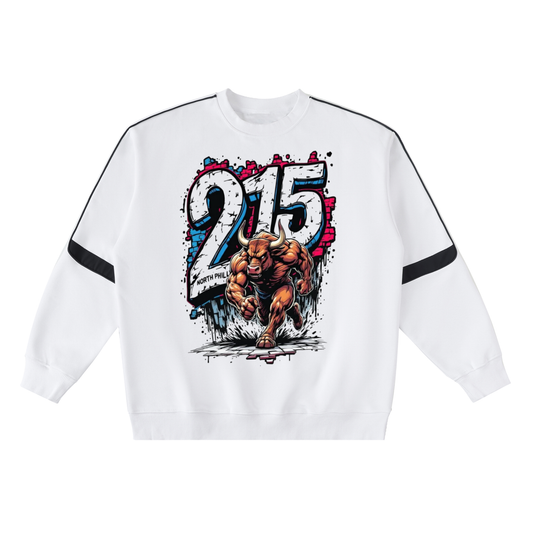 Oversized Crewneck Taped Sweatshirt