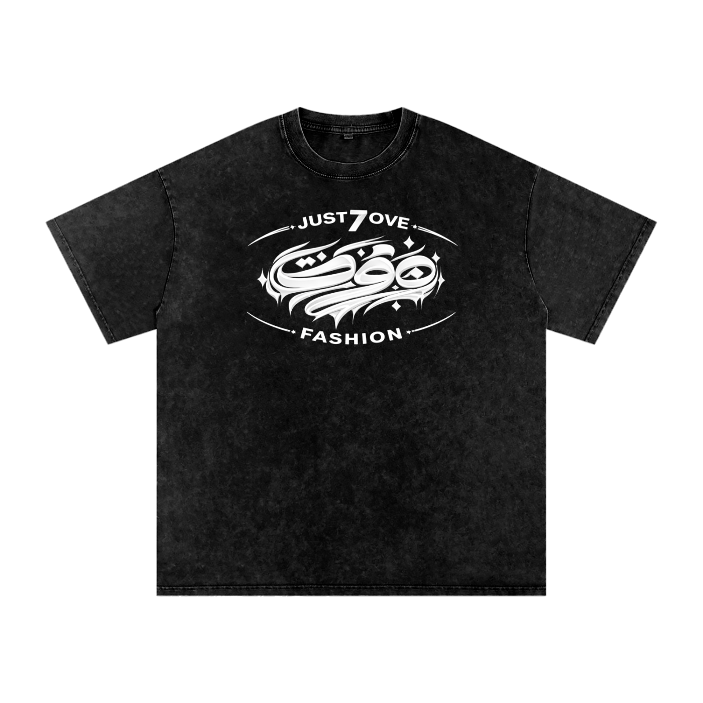 Snow Washed Oversized Cotton T-Shirt