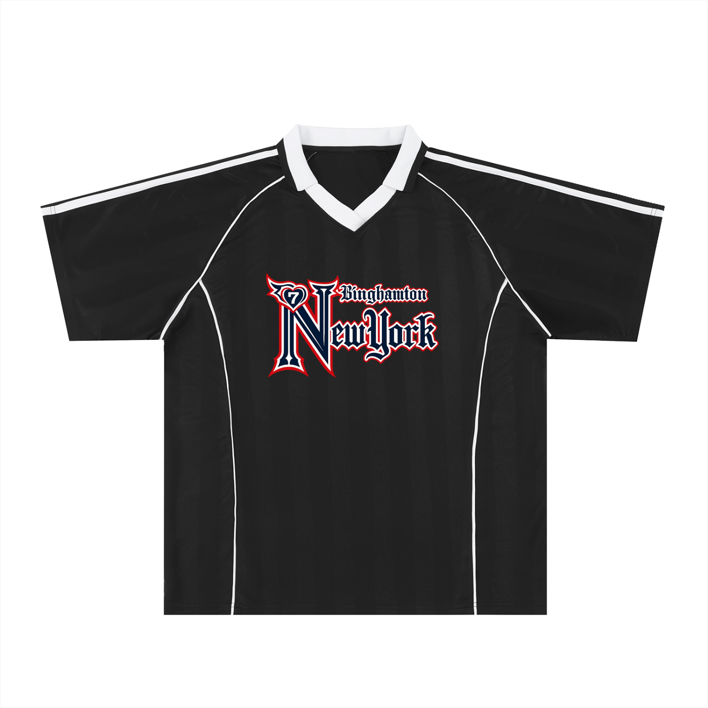 Shadow Stripe Collared Soccer Jersey